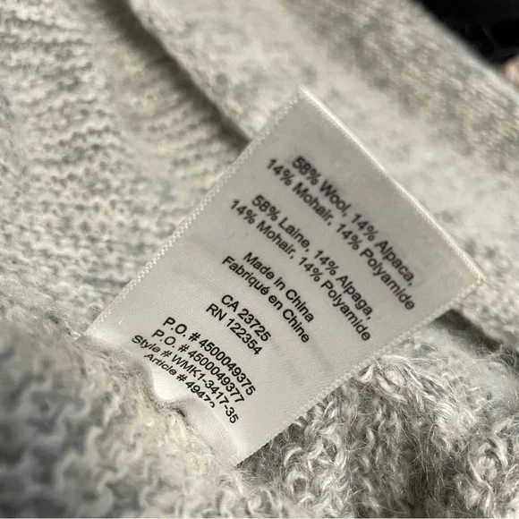 Babaton Aritzia Javier Cocoon Italian Mohair Cardigan Women’s Oversized XXS - Picture 12 of 12